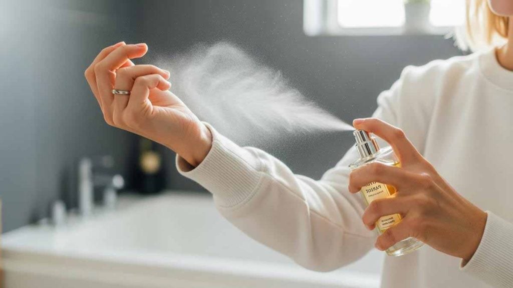« Il ne faut pas frotter ni vaporiser sur les poignets ou le cou » voici l’astuce infaillible pour faire tenir un parfum du matin au soir